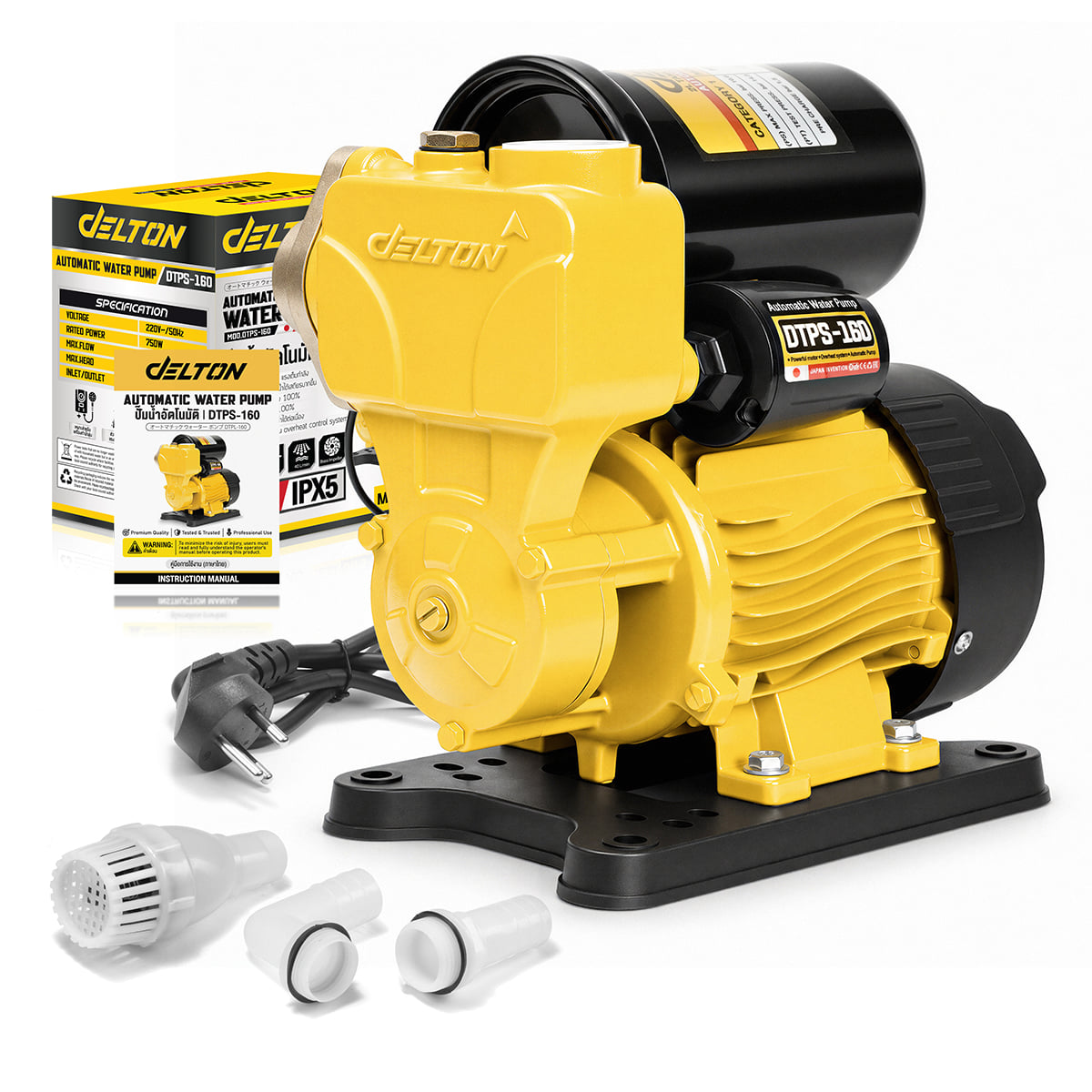 ปั๊มน้ำอัตโนมัติ DELTON รุ่น DTPS-160 PS SERIES 750W_7